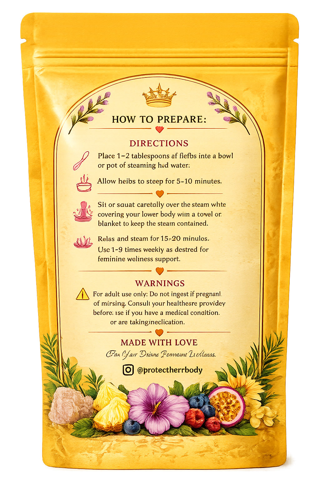Honey Pineapple Passion Womb Support Tea